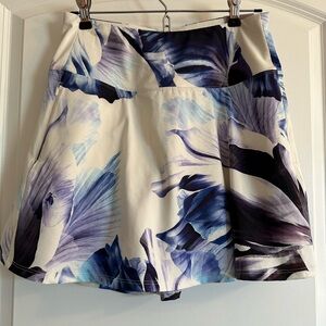 CALIA by Carrie Underwood Blue and Purple Floral Skort